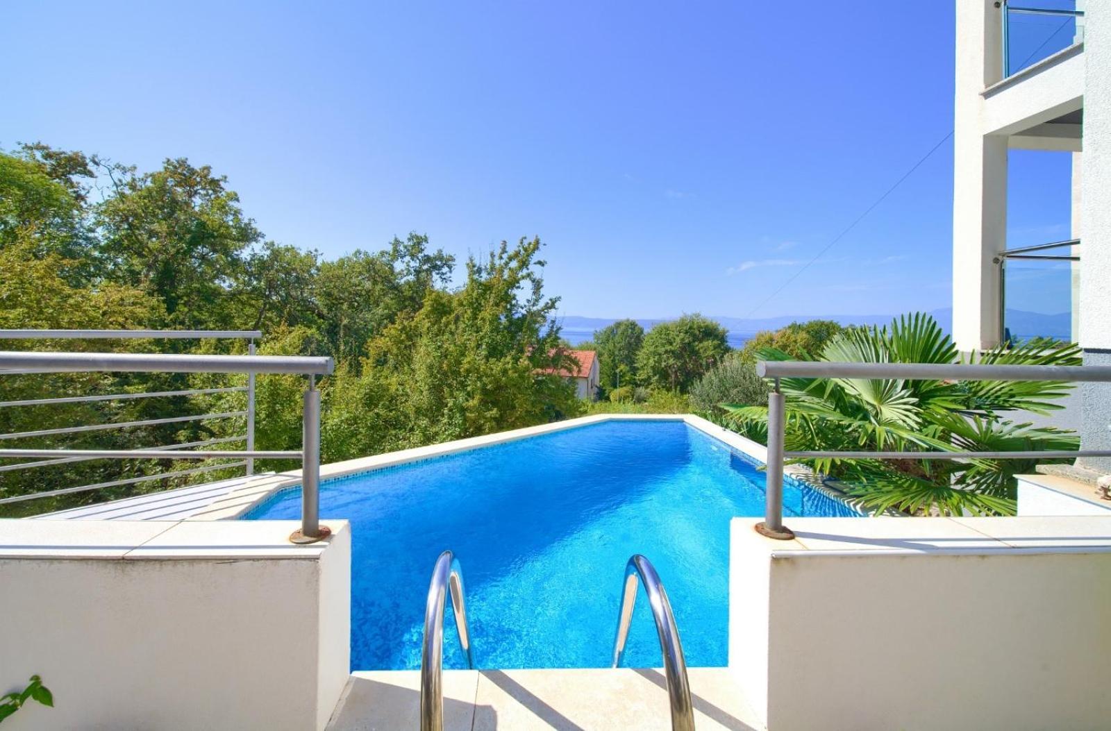 Apartment Sasso Bianco With The Private Pool Njivice Exteriér fotografie